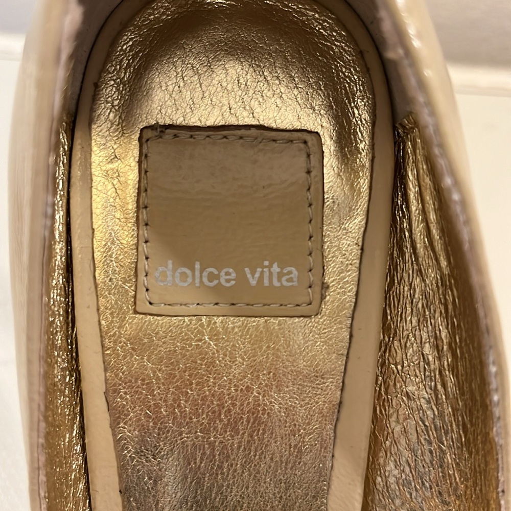 Dolce Vita Madison Cream Patent Pumps - Picture 9 of 16